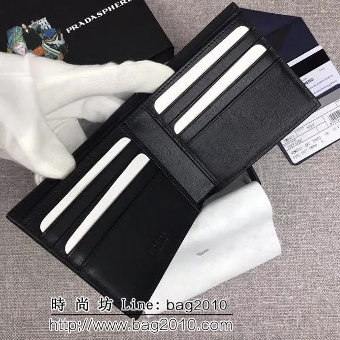 PRADA普拉達 官網同步 2018最新漫畫印象系列 男士卡片夾 2M0513 DD1442
